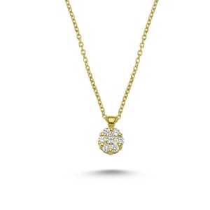 Lilja diamantvedhæng i 14kt. guld af NURAN - V3040 014